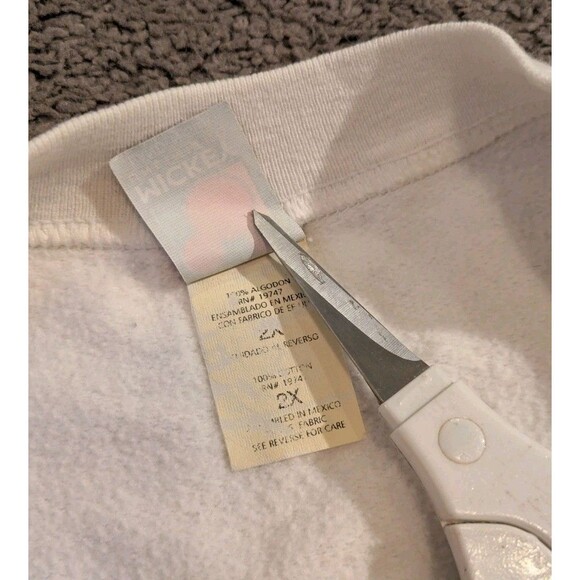 Vintage Mickey Inlimted Land n Sea Argyle Logo Crewneck Sweatshirt Women's 2X - Picture 4 of 7